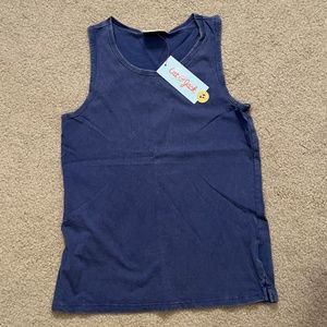 NWT 100% cotton Boy's blue tank by Cat & Jack, size Medium